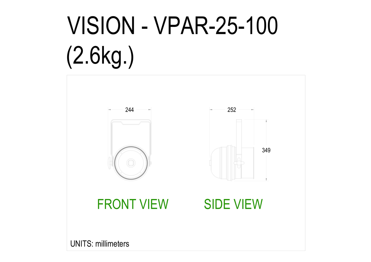 Technical drawing for VPAR-56-100