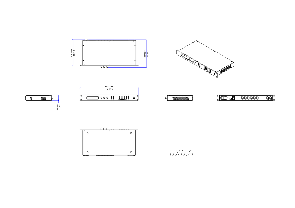 Technical drawing for DX0.6