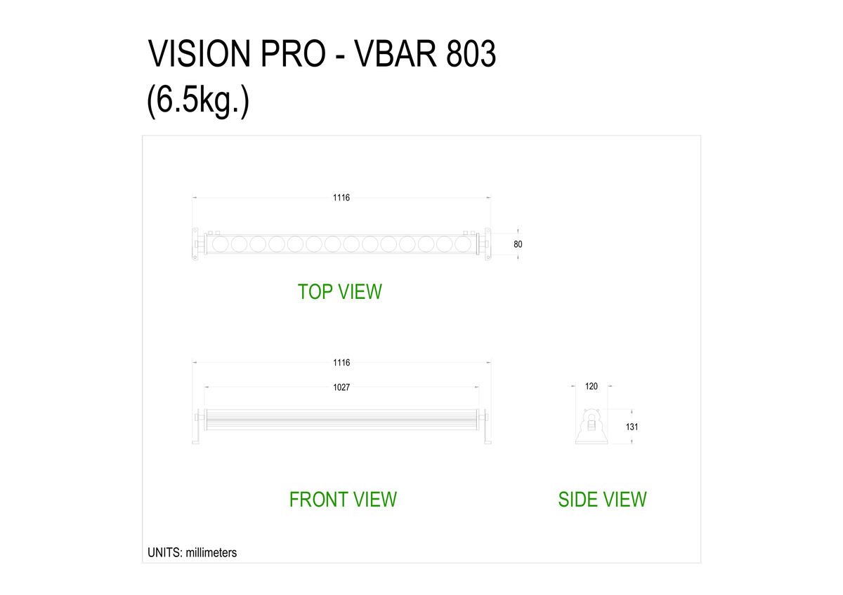 Technical drawing for VBAR-803