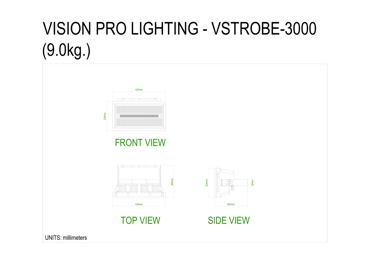 Technical drawing for VSTROBE-3000