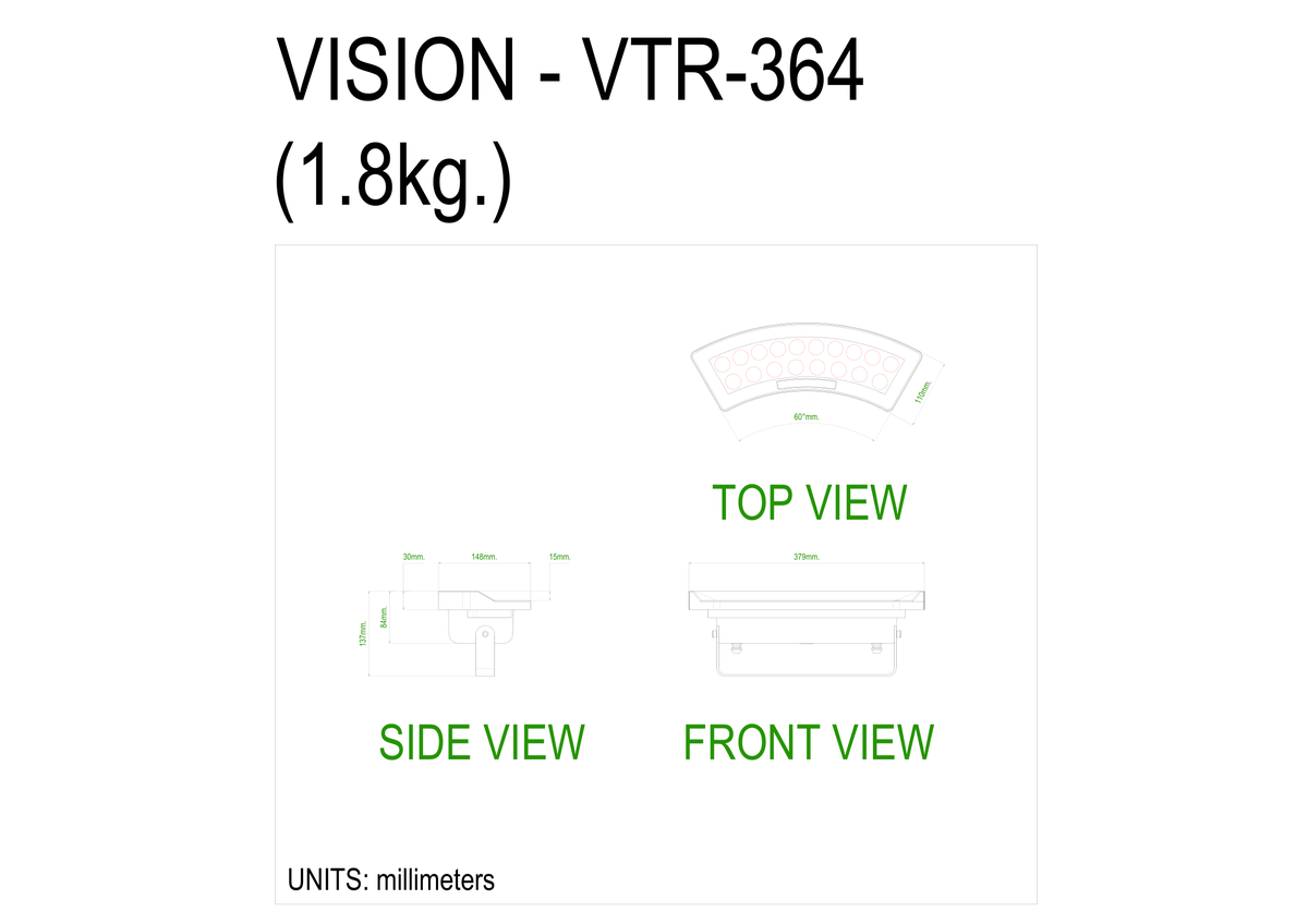 Technical drawing for VTR-364