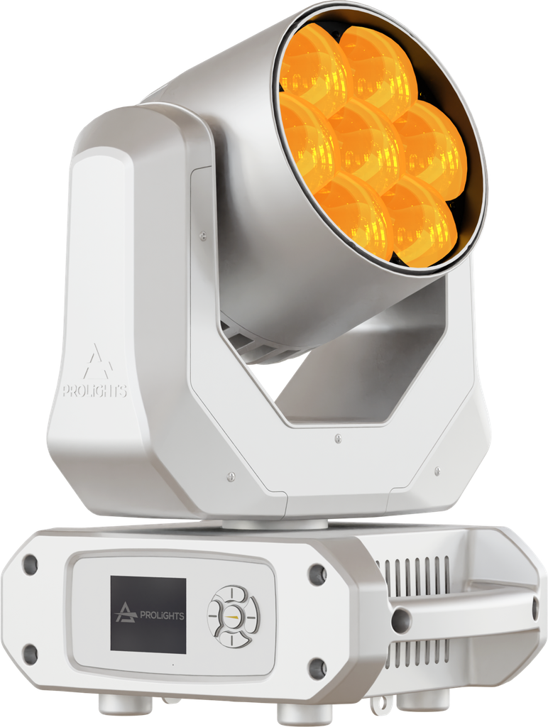 Jet Wash7 7x20W RGBW moving wash light with a 4°- 55° zoom