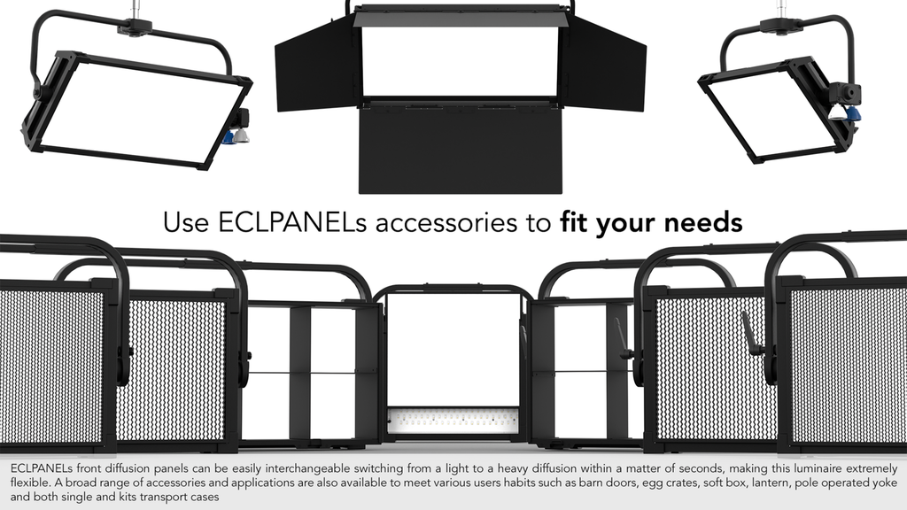 EclPanel TWCJr 370W Tunable White and colourful LED soft light with pixels and lighting effects (driven @ 220W)