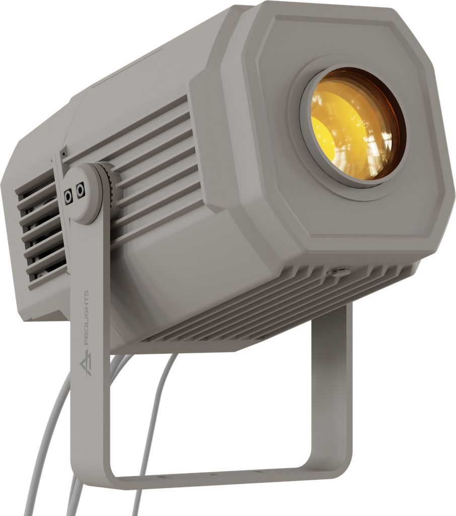 Mosaico 250W IP66 zoomable LED image projector with animation wheel