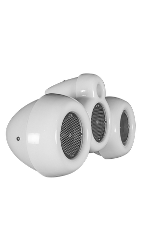 ALISEO - base 3 ways with protection grill - WHITE - Three way passive, symmetrical configuration