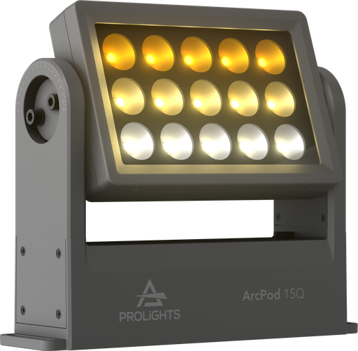 ARCPOD15Q - 15x10W RGBW/FC outdoor IP66 LED wash light for exterior installations