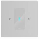 Gio Bluetooth (EU/UK) - Bluetooth 5.0 to Dante module, PoE-powered with single Cat5/6. Mounts into single-gang EU/UK wall-box, includes white coated aluminium faceplate.